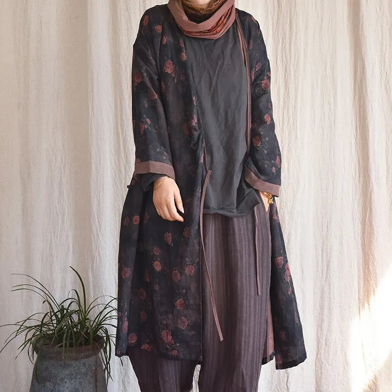 Bohemian Bloom Kimono Elbise