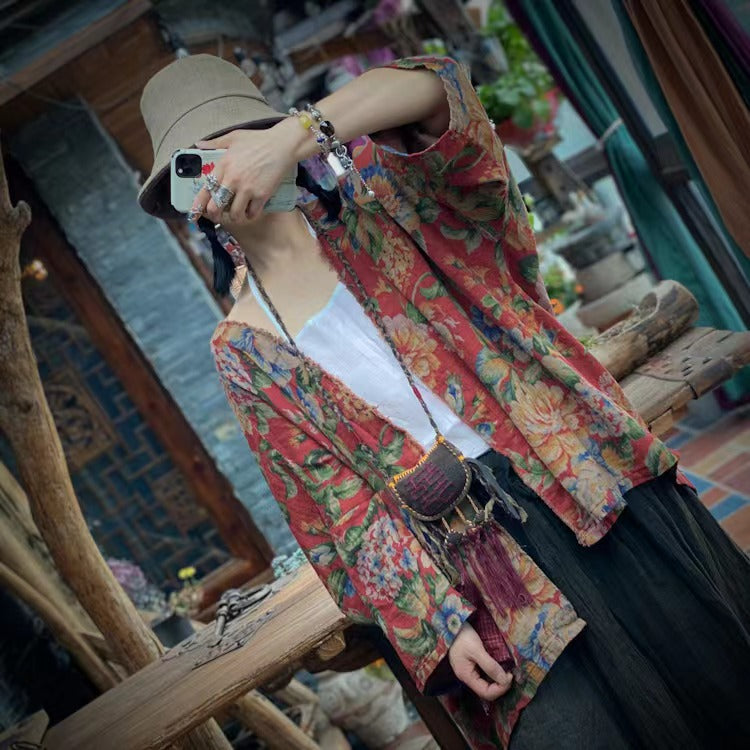 Vintage Blossom Cepli Ceket