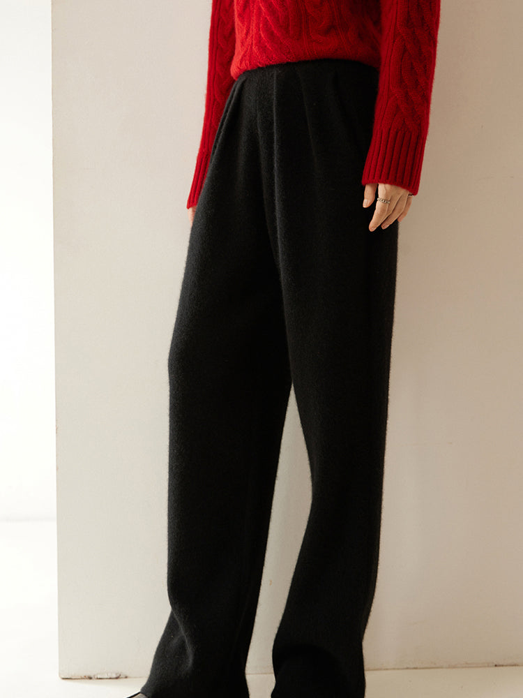 Elegant Kaşmir Pileli Pantolon