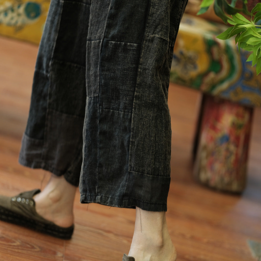 Vintage Patchwork Spring Pantolon