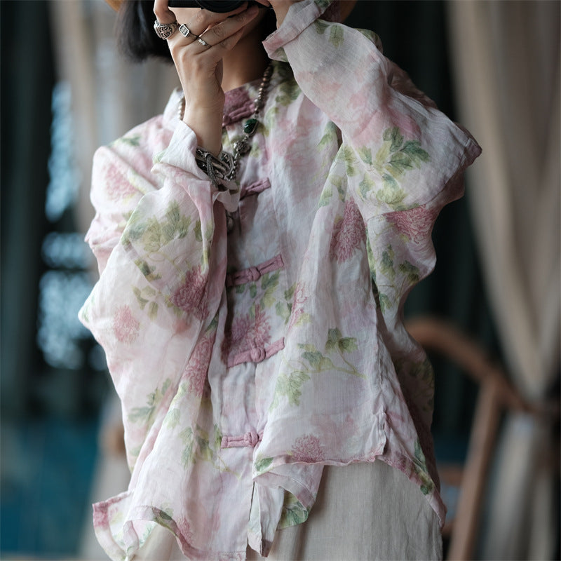 Vintage Floral Wind Bluz