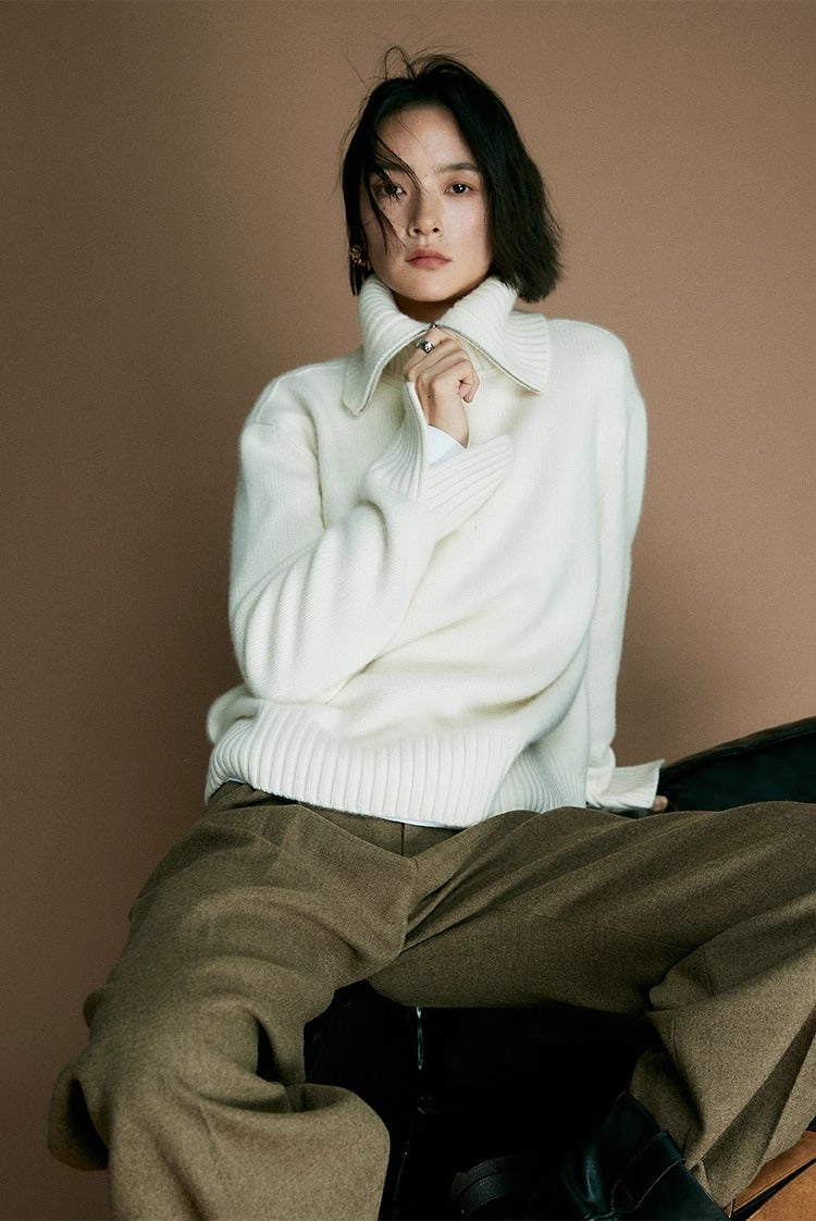 Cozy Zip Wool Triko