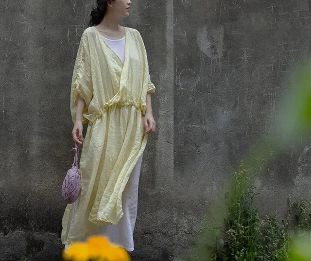 Zen Vintage 100% Rami Robe