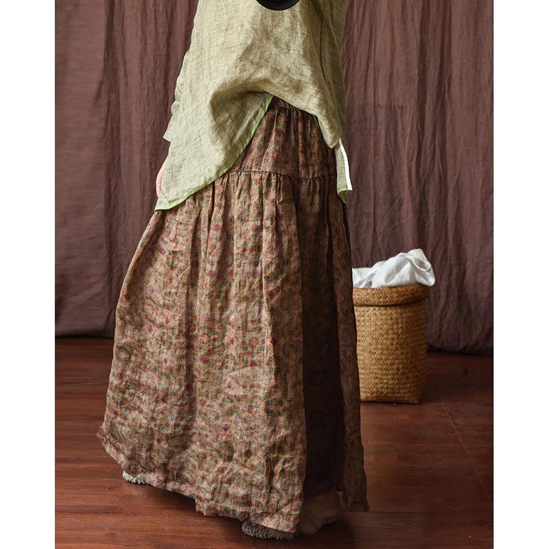 Vintage Bloom Maxi Etek