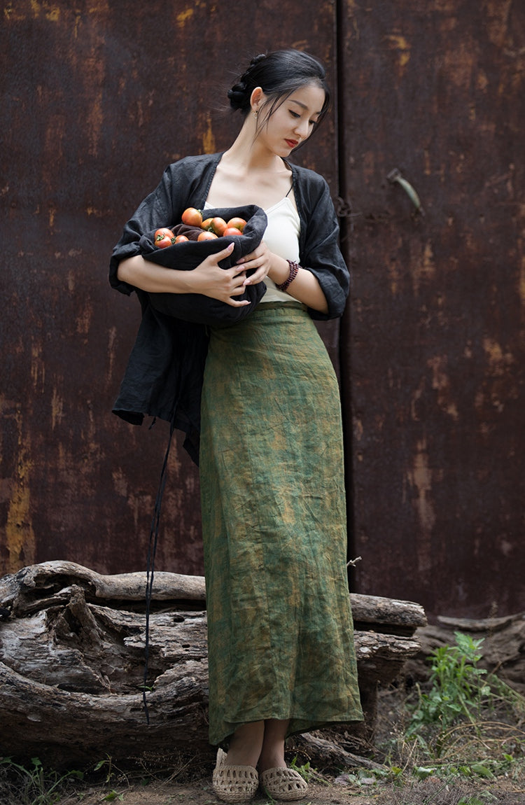 Vintage Wrap Keten Etek