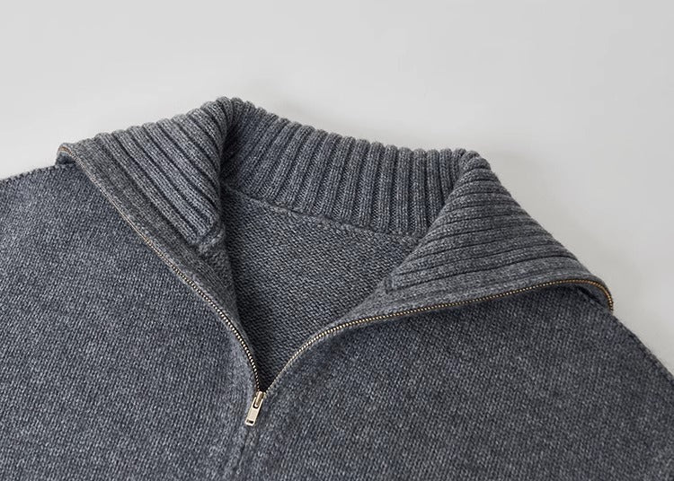 Cozy Zip Wool Triko