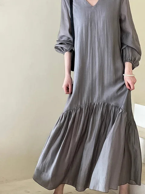 Lourdes Tencel Maxi Elbise