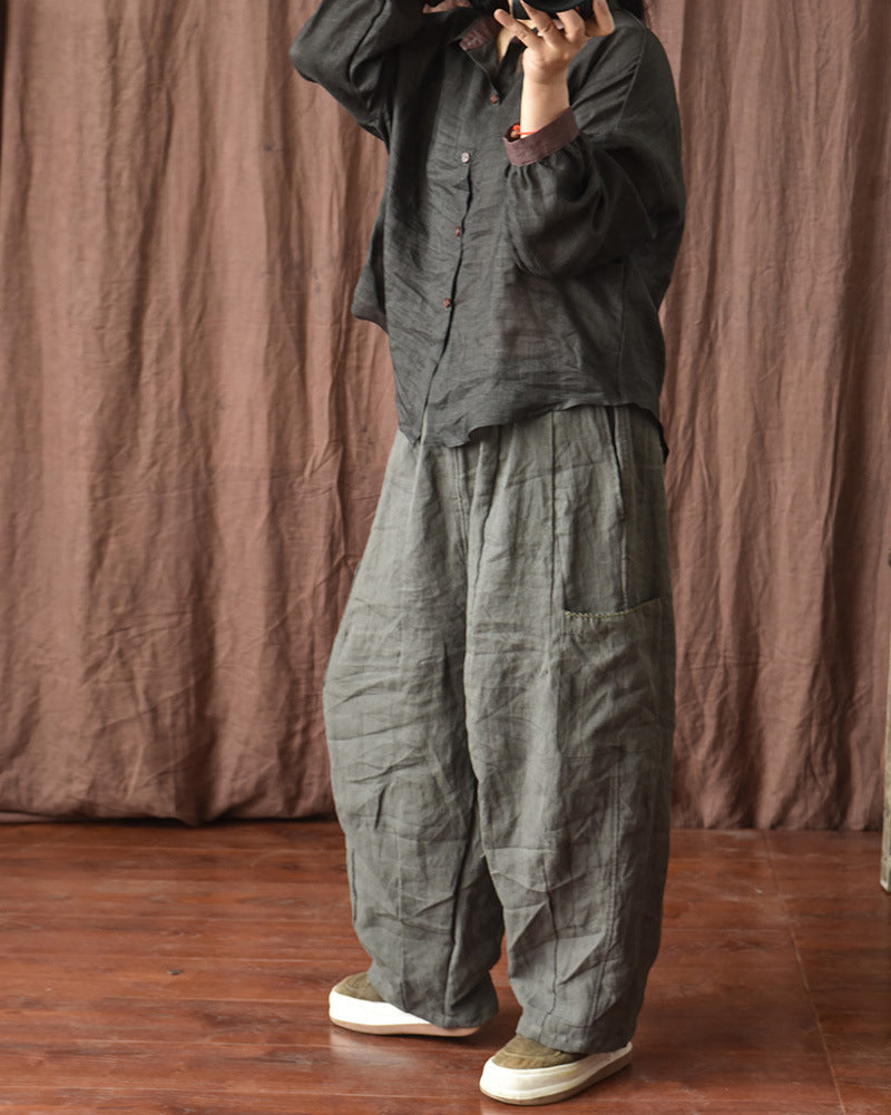 Vintage Comfort Geniş Paça Pantolon