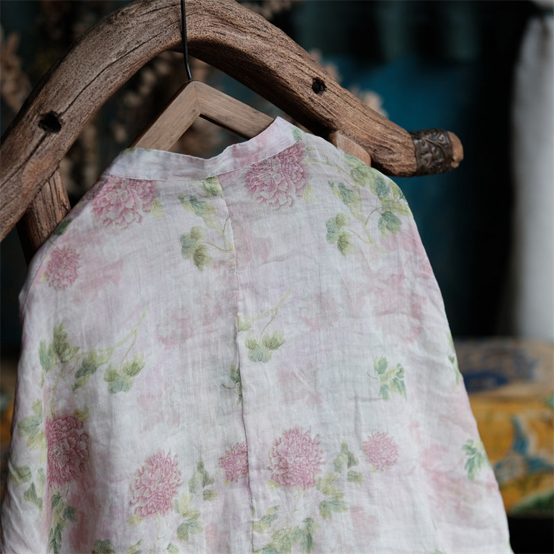 Vintage Floral Wind Bluz