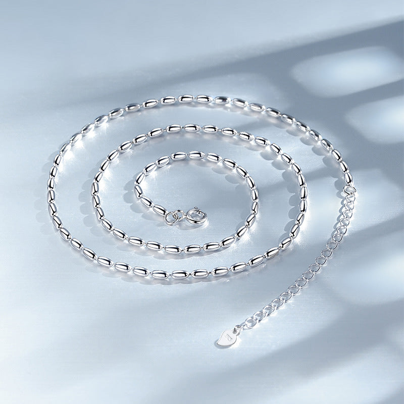 Geometrik Boncuk Detaylı Choker 925 Ayar Gümüş