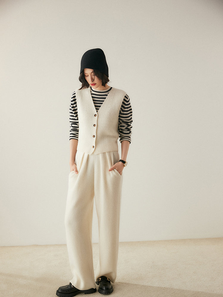 Elegant Kaşmir Pileli Pantolon