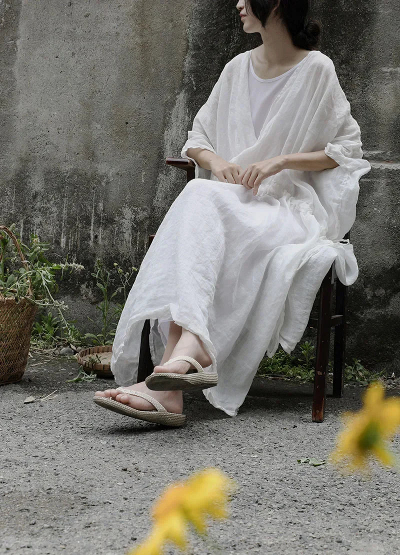 Zen Vintage 100% Rami Robe