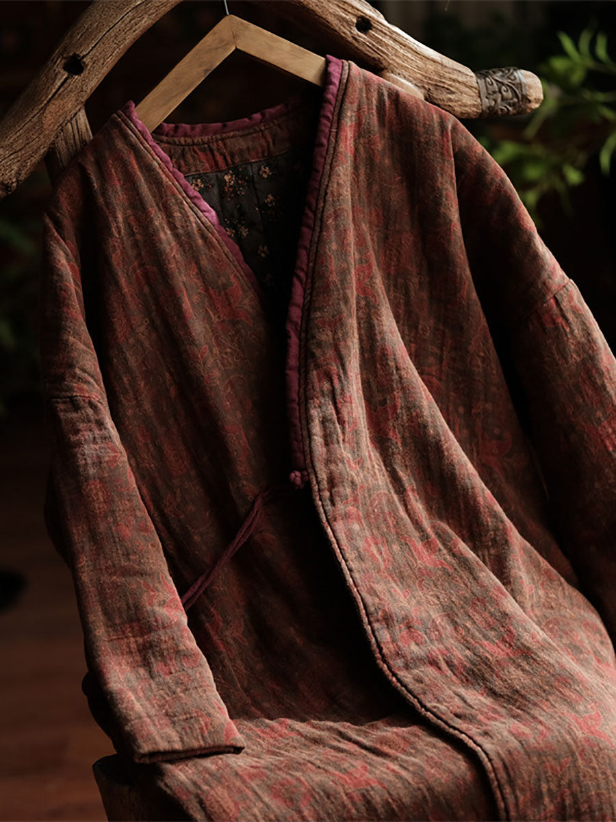Vintage Blossom %100 Pamuk Kaban