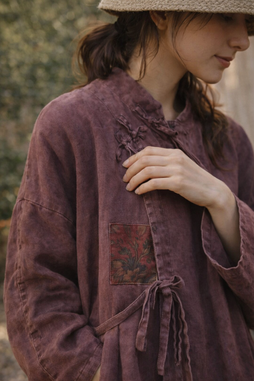 Rustik Keten Tunik – %100 Doğal, Bohem ve Zamansız Stil