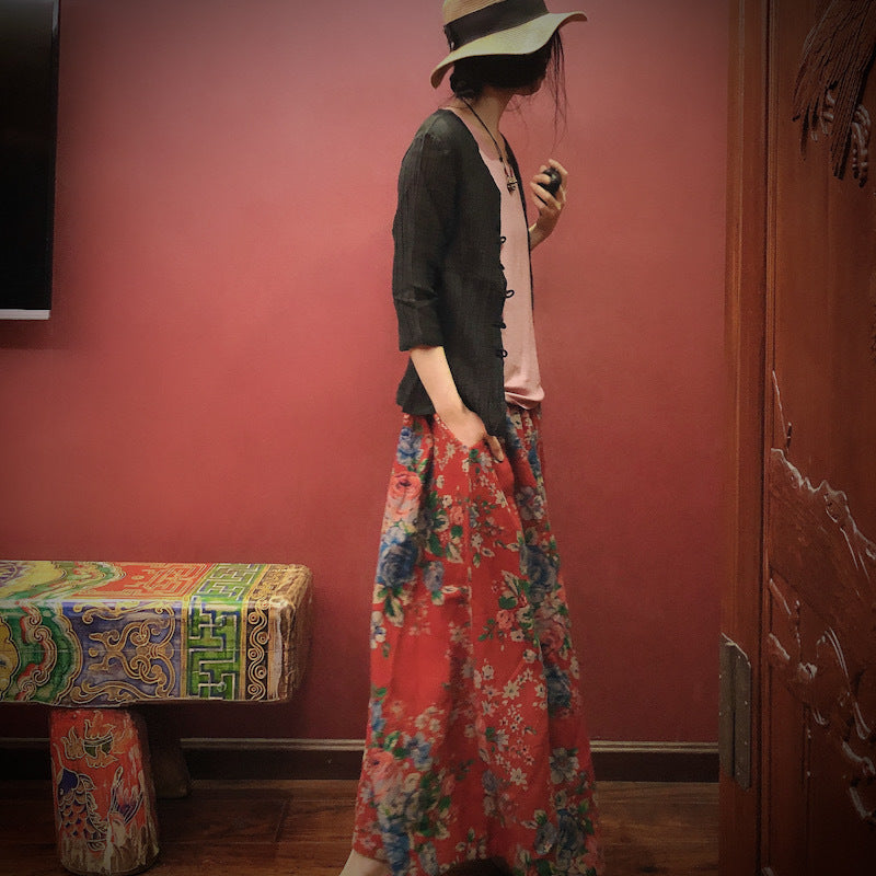 Vintage Bloom Midi Etek
