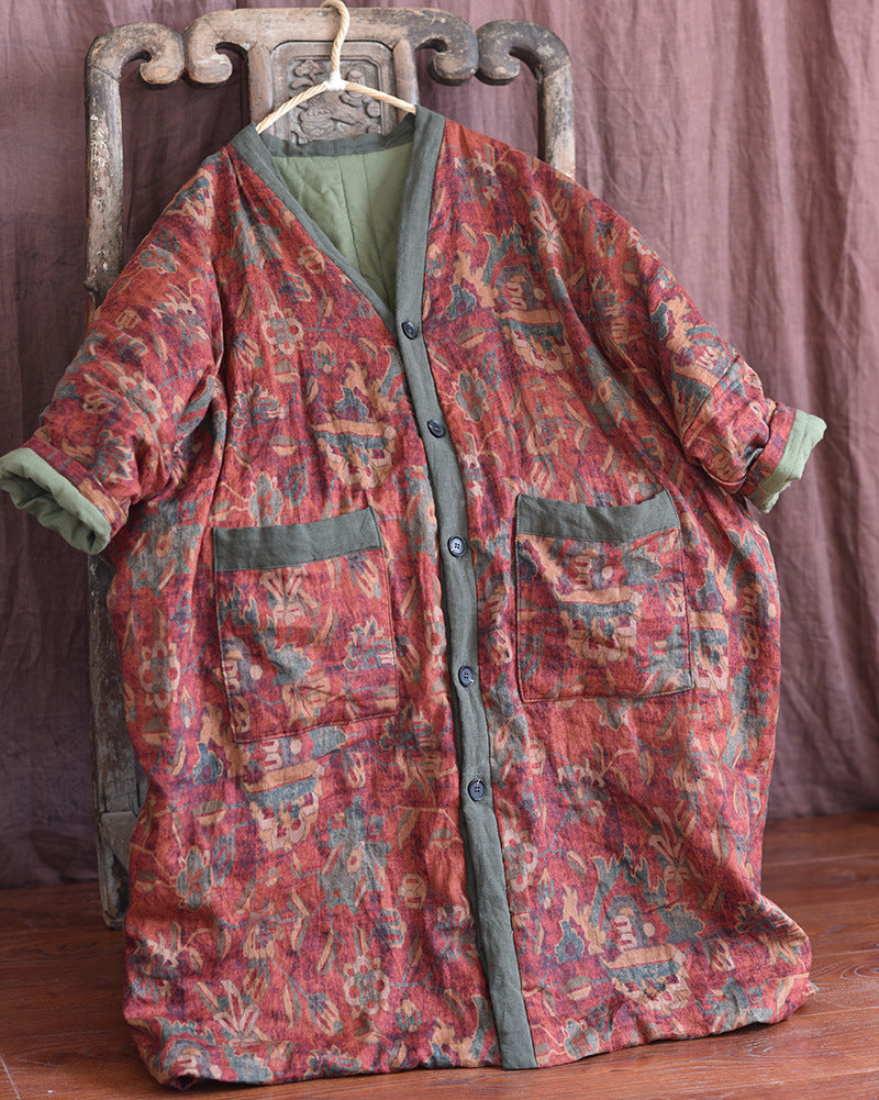 Vintage Bloom Kontrast Parka