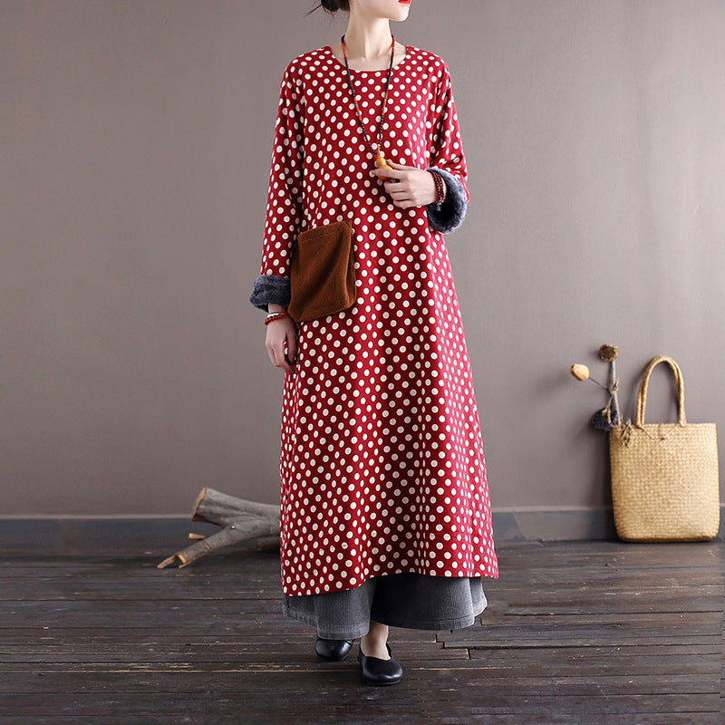 Polka Cozy Midi Elbise