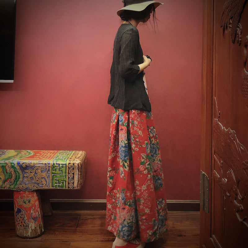 Vintage Bloom Midi Etek