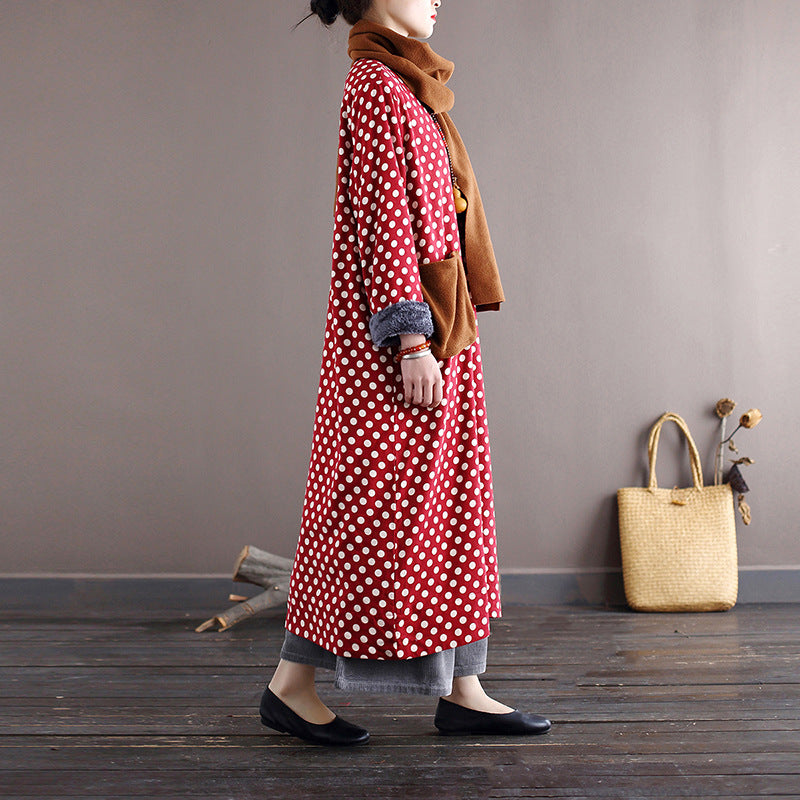 Polka Cozy Midi Elbise