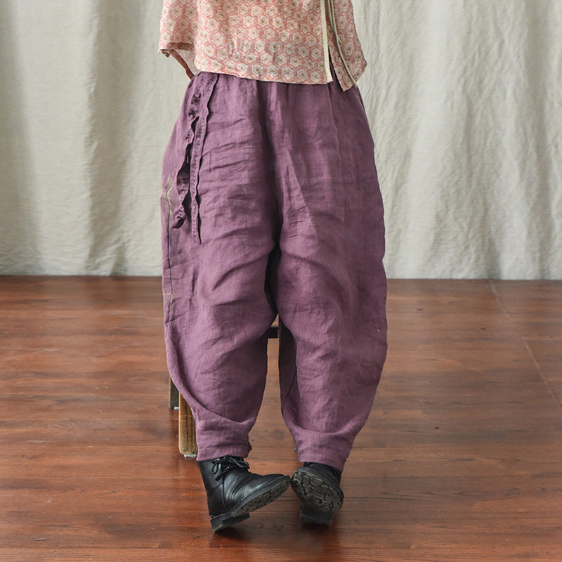 Bohemian Keten Salaş Pantolon