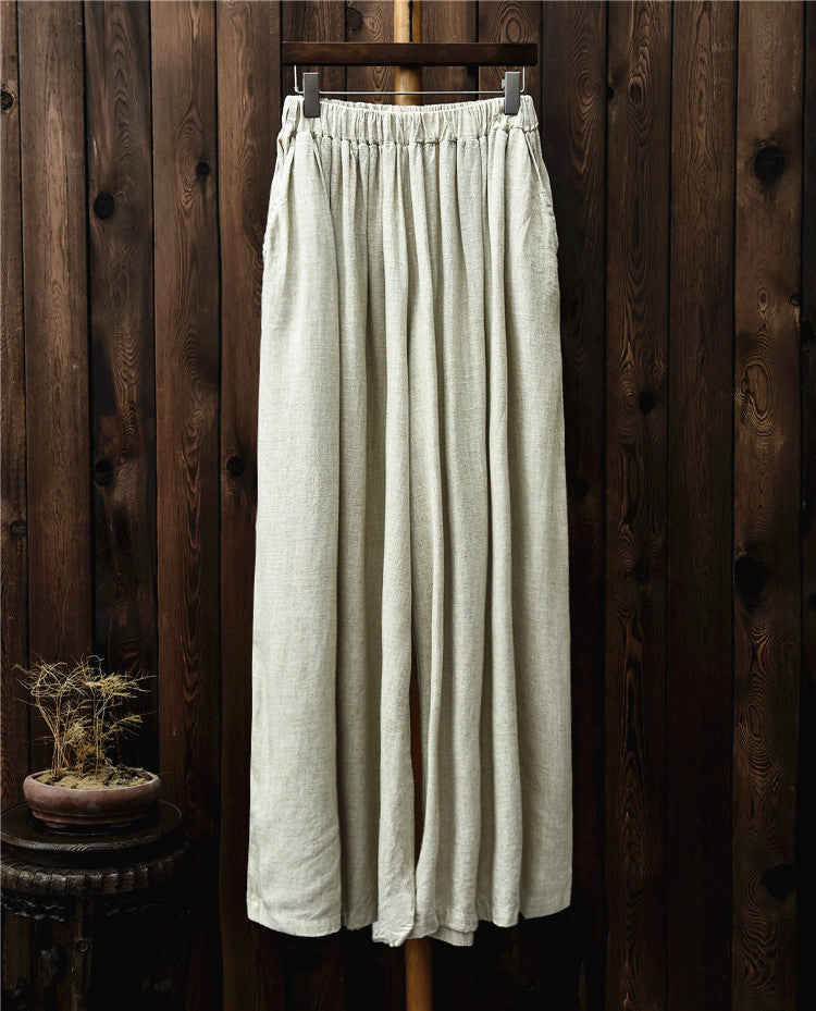 Breeze Wide Leg Keten Pantolon
