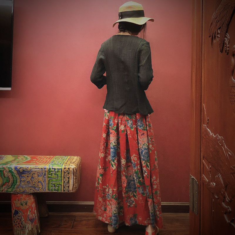 Vintage Bloom Midi Etek