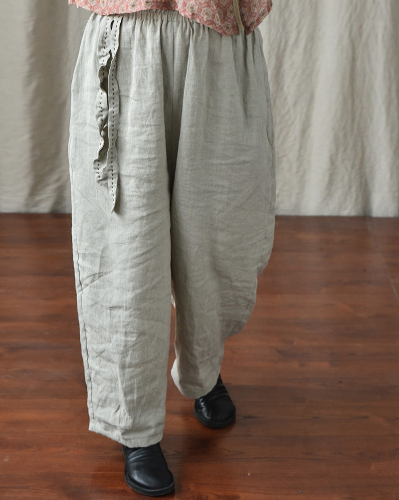 Bohemian Keten Salaş Pantolon