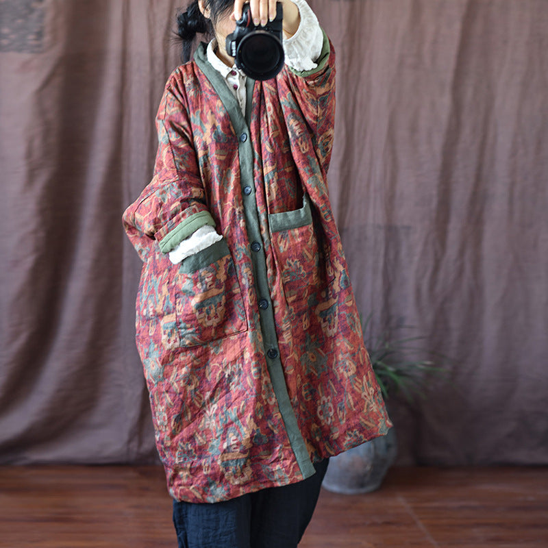 Vintage Bloom Kontrast Parka