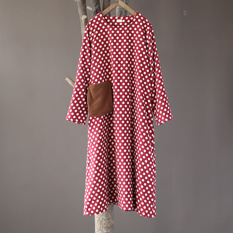 Polka Cozy Midi Elbise