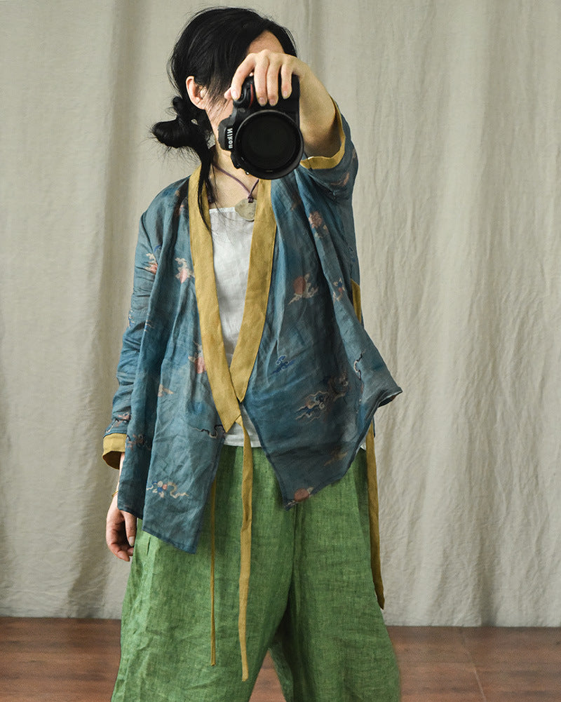 Bohemian Bloom Kruvaze Rami Bluz