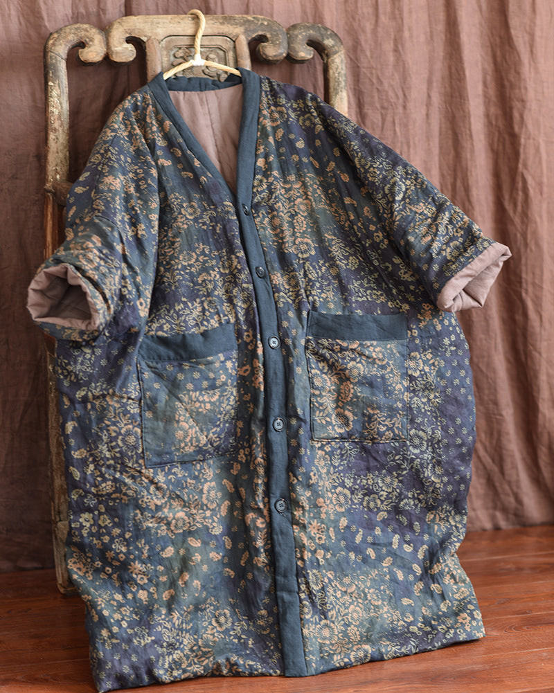 Vintage Bloom Kontrast Parka