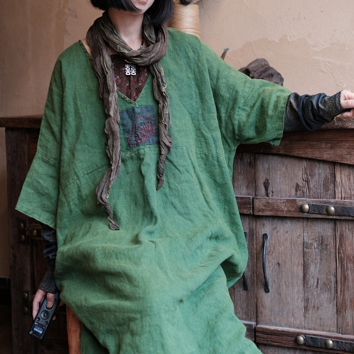 Vintage Aura Tunik Elbise