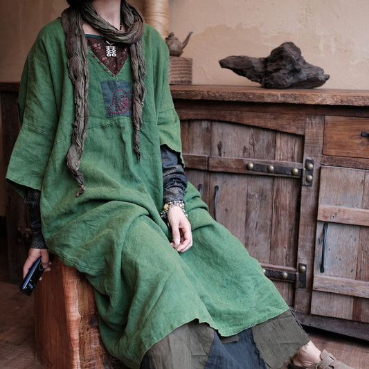 Vintage Aura Tunik Elbise