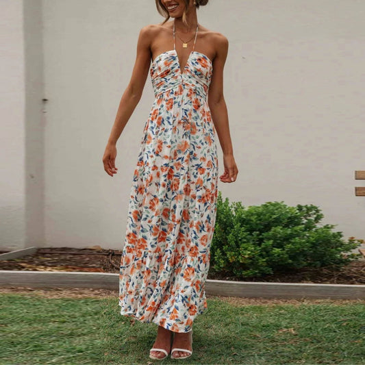 Serene Summer Midi Elbise