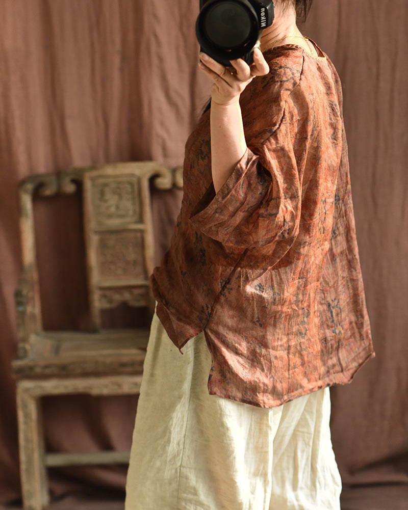 Vintage Mistik Flora Rami Bluz