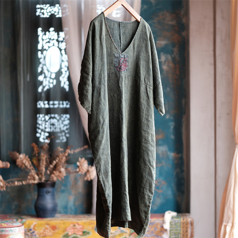Vintage Aura Tunik Elbise