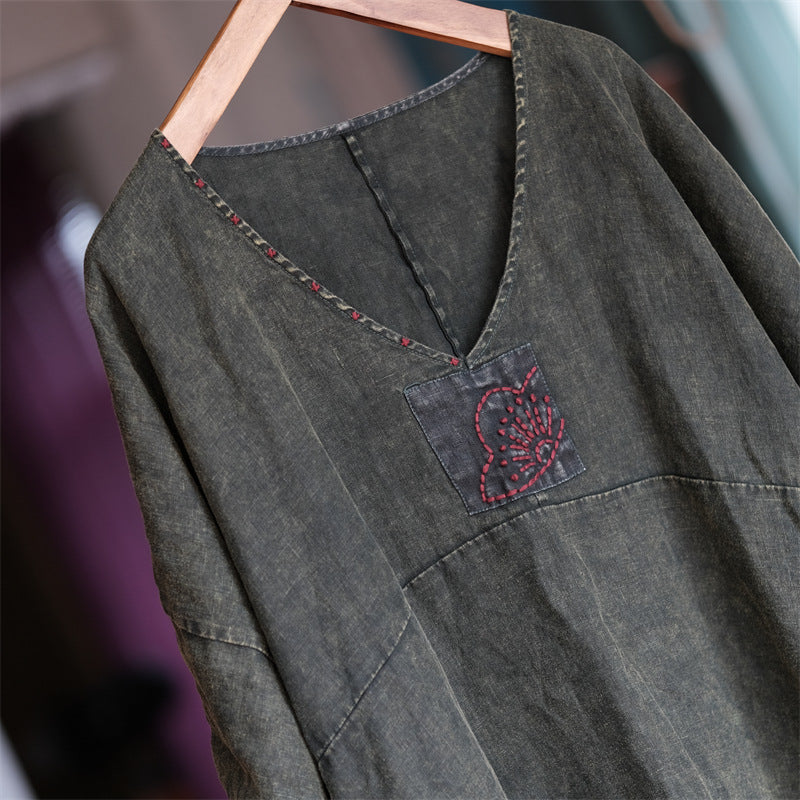 Vintage Aura Tunik Elbise