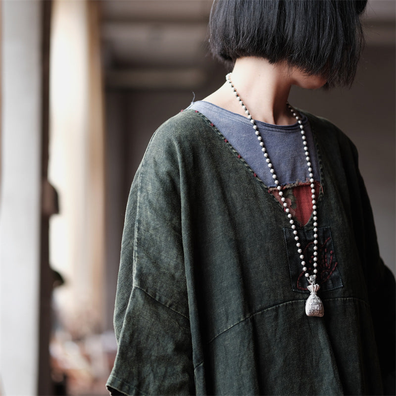 Vintage Aura Tunik Elbise