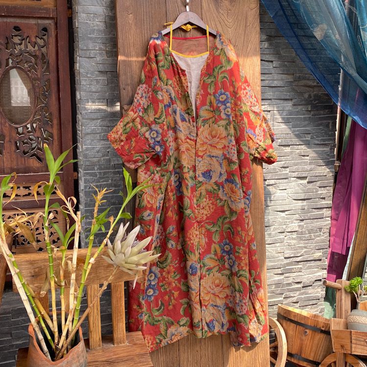 Vintage Bloom Kimono Ceket