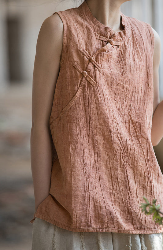 Vintage Cross Keten Bluz