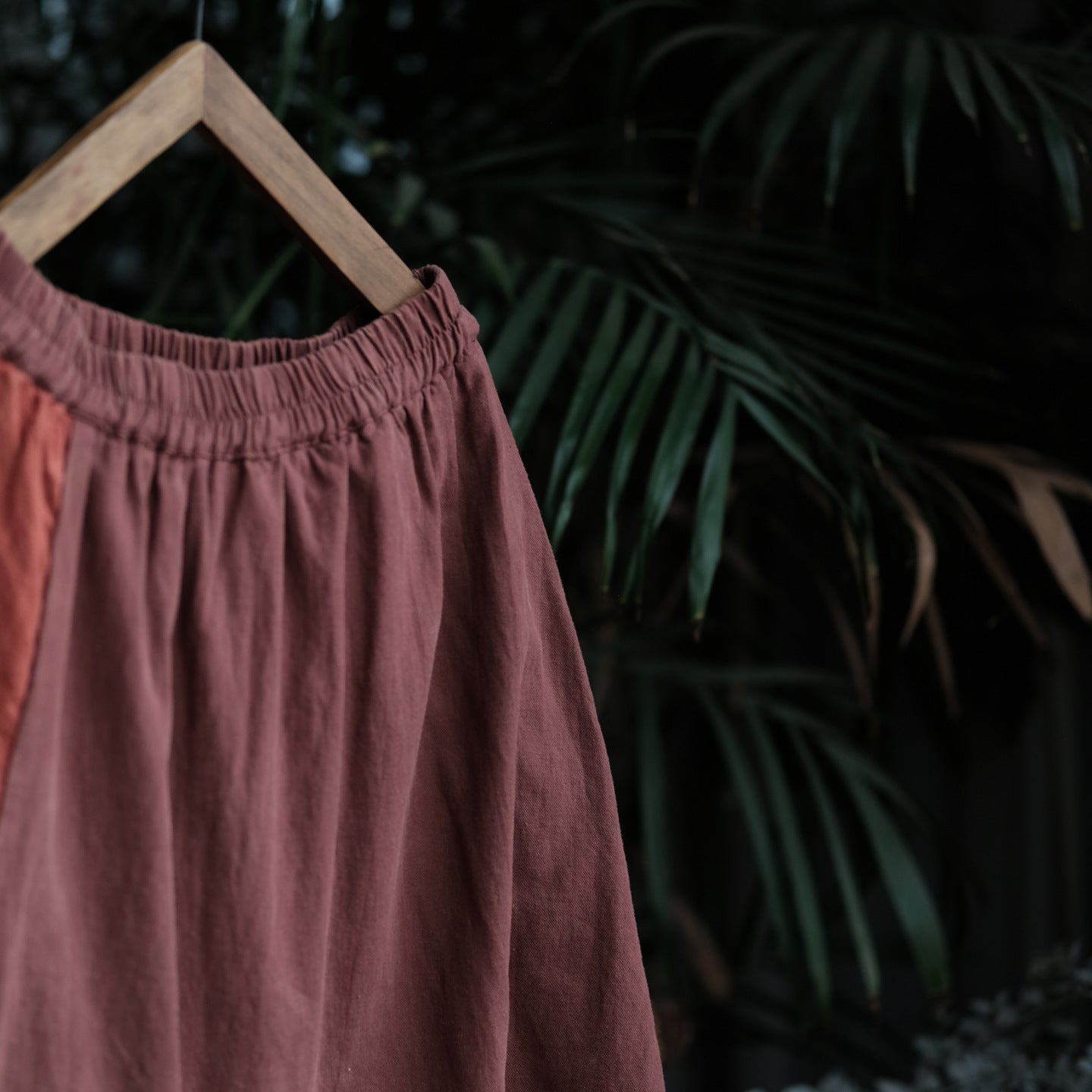 Vintage Harmony Patchwork Linen Skirt – görsel 11