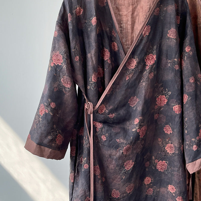 Bohemian Bloom Kimono Elbise