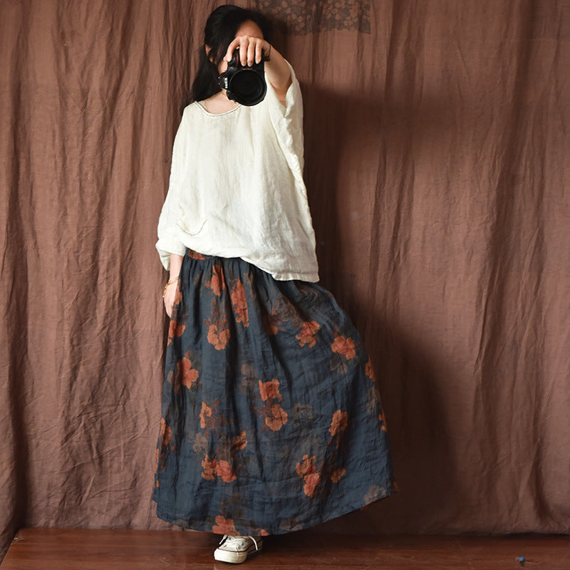 Vintage Bloom Maxi Etek