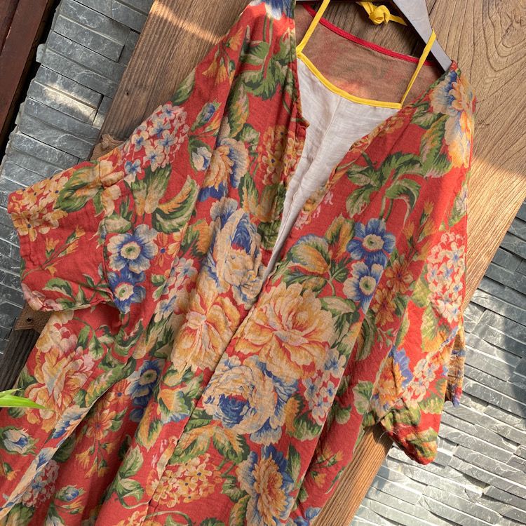 Vintage Bloom Kimono Ceket