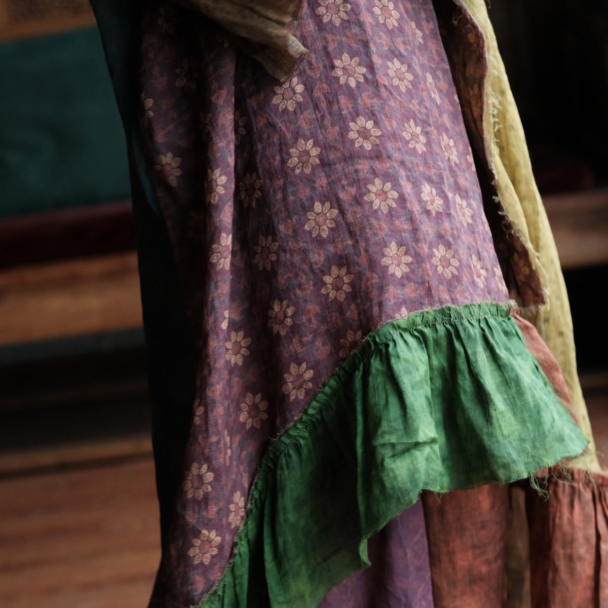 Mori Patchwork Rami Maksi Elbise