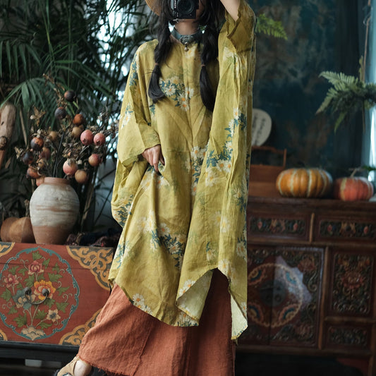 Wild Daisy Ramie Midi Dress – görsel 1