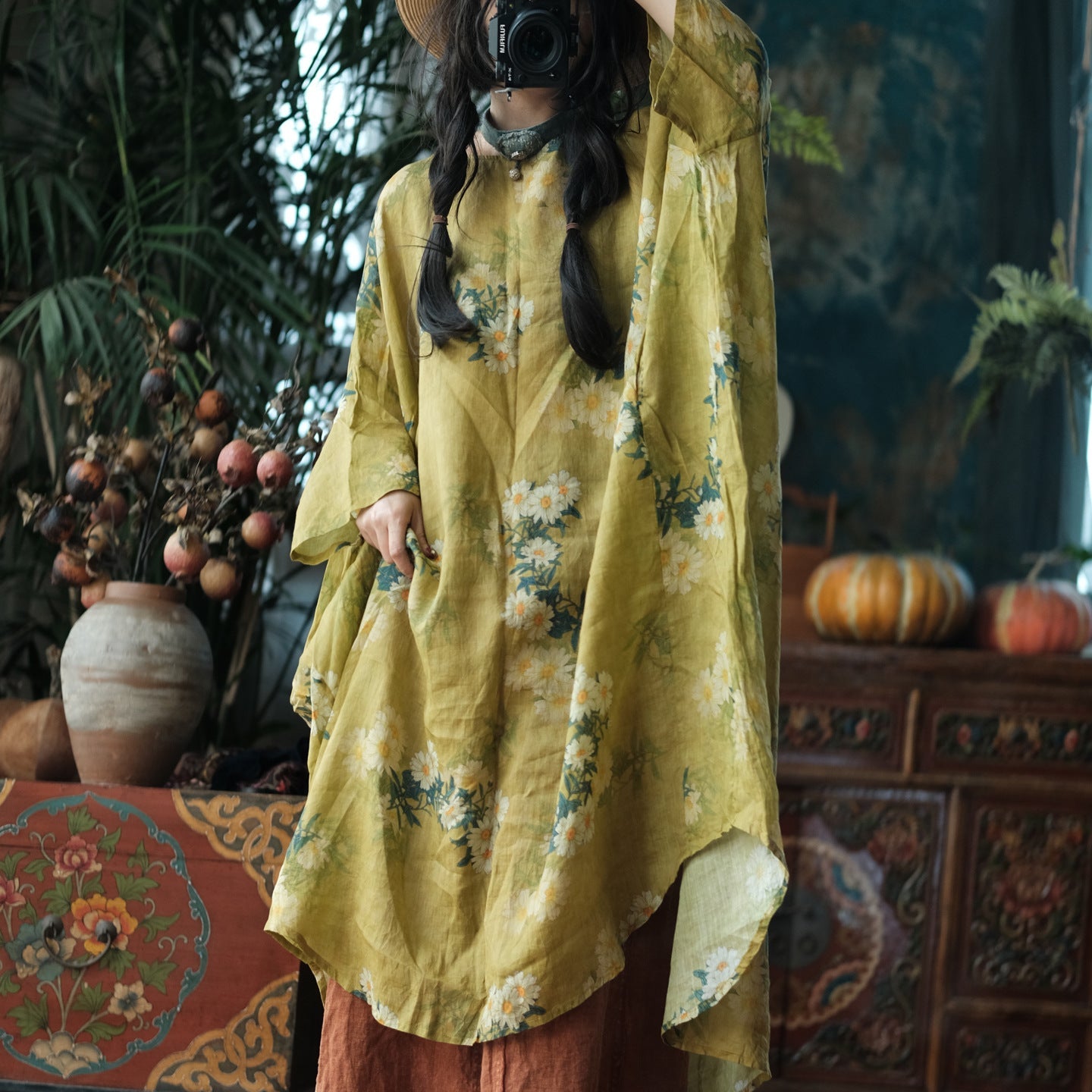 Wild Daisy Ramie Midi Dress – görsel 3