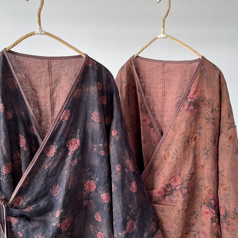 Bohemian Bloom Kimono Elbise