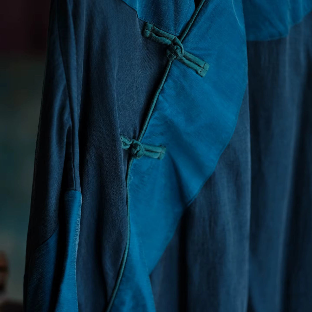 Indigo Path Patchwork Pamuk Tunik - 6