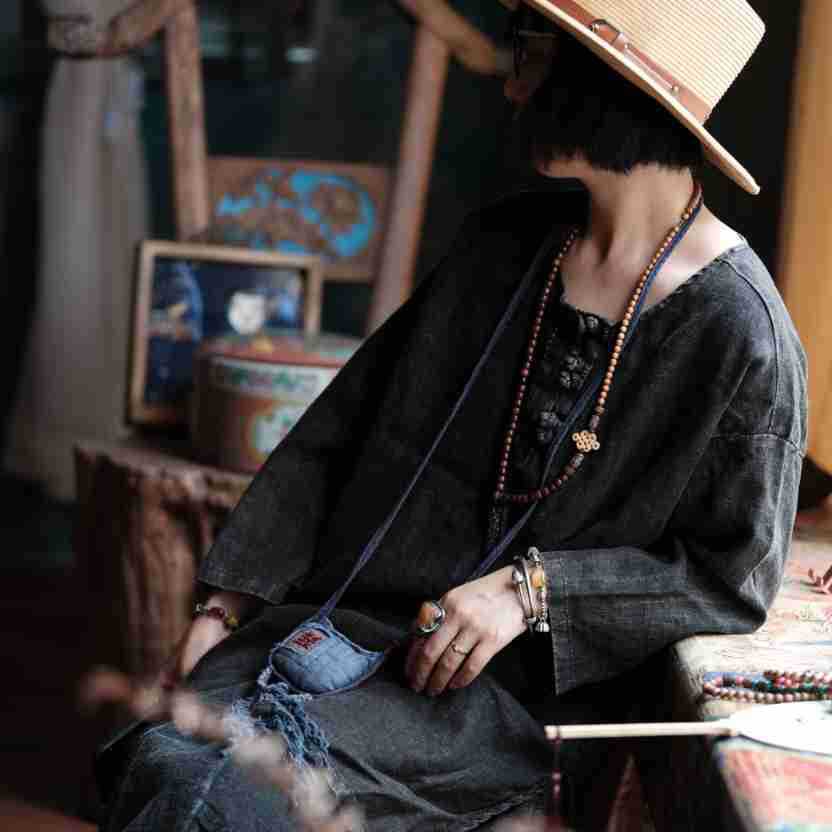 Vintage Breeze Oversize Gömlek – %100 Keten
